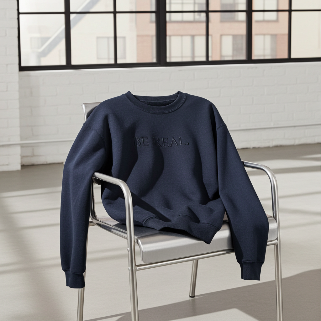BE REAL — Crewneck Sweatshirt