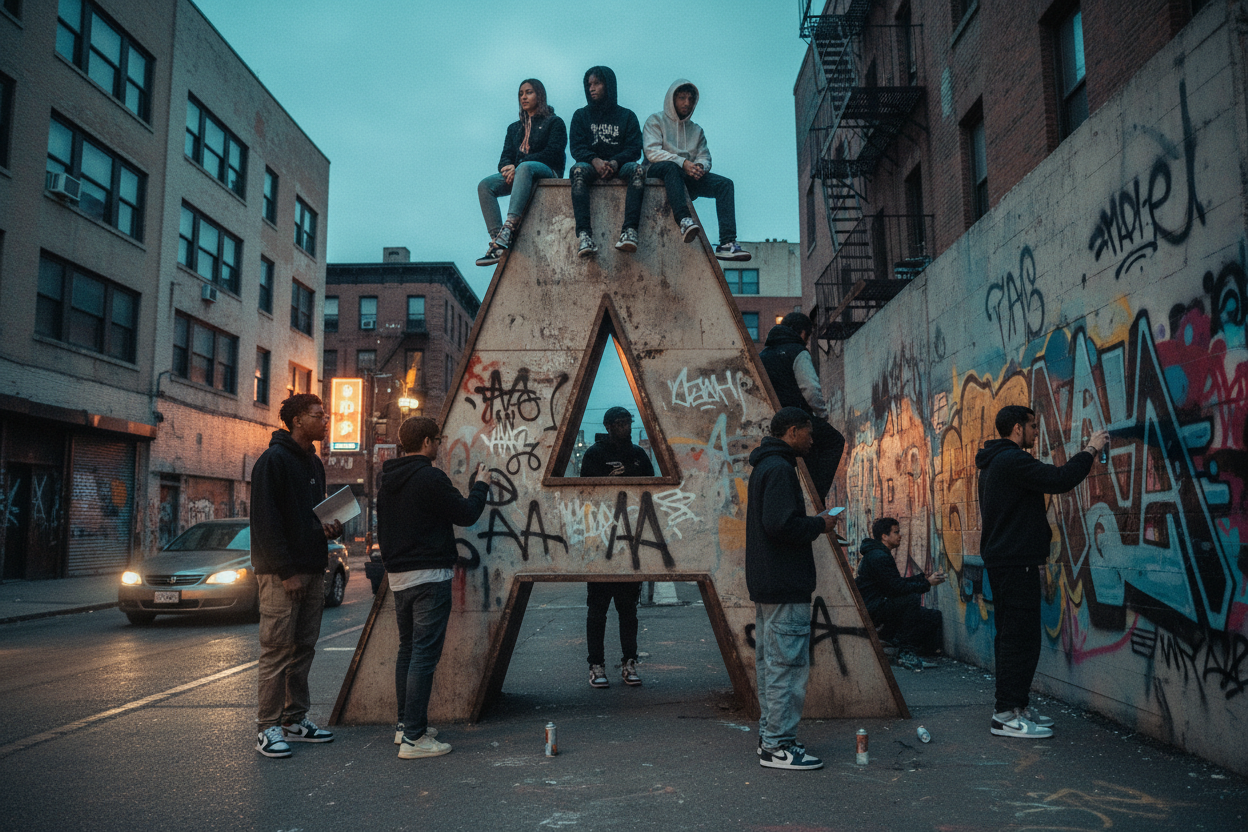 Banner urbano con logo A